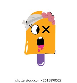 Popsicle vector Sticker. Eps 10 file