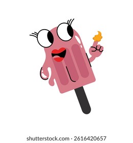 Popsicle vector Sticker. Eps 10 file