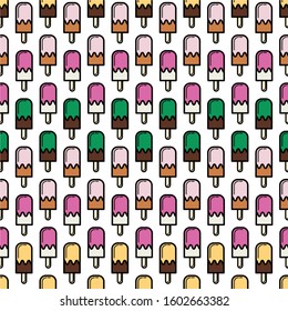 Popsicles.  Can be used for wallpaper, pattern fills, textile, web page background, surface textures.