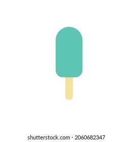Popsicles many color swhite background
