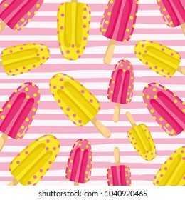 Popsicles punchy pastel background