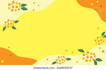 Fondo de Vector de estilo Pop con flores de olivo fragantes