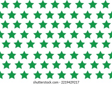 Beliebter Abstrakter grüner Star-Muster-Hintergrund Vektorgrafik auf der Wand oder dem Tischdecken und Taschentuch drucken.