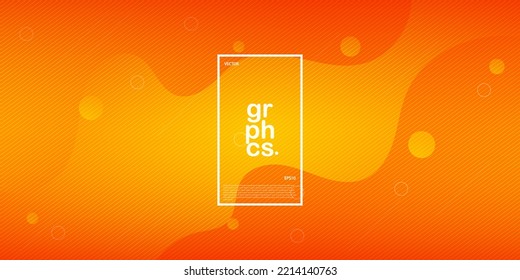 popular abstract orange background with simple lines.colorful orange design. bright and modern with shadow 3d concept. eps10 vector