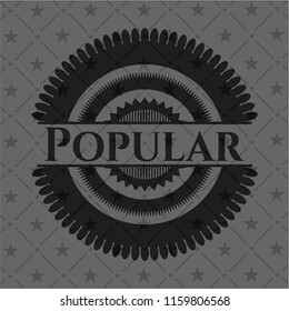 Popular black emblem. Vintage.