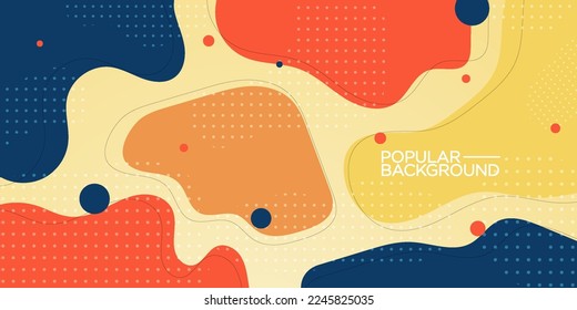 popular bright colorful abstract background with blue,orange,red and yellow color on background. Eps10 vector