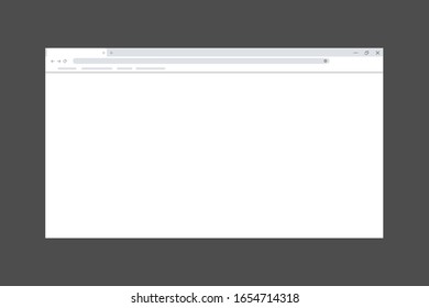 popular browser window vector design isolated on dark grey background.