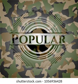 Popular camouflaged emblem