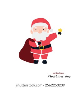 Popular cartoon santa claus character design element