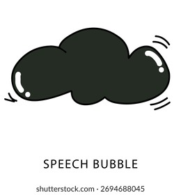 popular desenho animado fala bolhas elemento