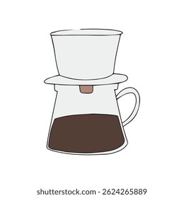 popular character coffee illustration design