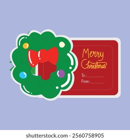 Popular christmas card illustration layout design