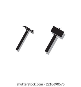 Popular collection of hammer tool icons.