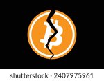 popular cryptocurrency and digital blockchain currency bitcoin halving concept. A Bitcoin halving cuts the rate at which new bitcoins are released into circulation in half. 