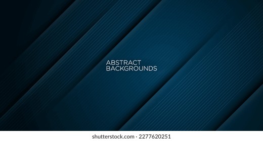 Popular dark blue gradient illustration background with 3d look and simple pattern. cool design and luxury.Eps10 vector