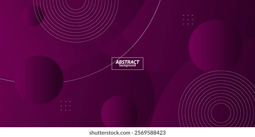 Popular dark purple wavy abstract background with shadow and wavy lines. Dark black purple gradient color on background. Vector Eps10