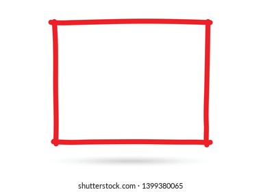 popular drawing square border frame sign symbol isolated