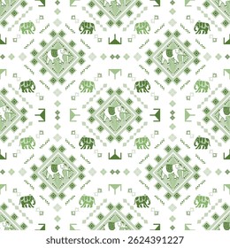 padrão de elefante popular em estilo asiático este gráfico de elefante está na moda na tailândia e sudeste asiático e este elefante e bebê elefante pode ser para a indústria têxtil e qualquer pacote