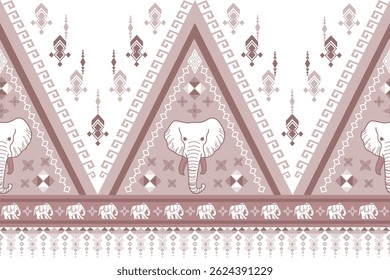 padrão de elefante popular em estilo asiático este gráfico de elefante está na moda na tailândia e sudeste asiático e este elefante e bebê elefante pode ser para a indústria têxtil e qualquer pacote