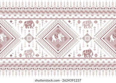 padrão de elefante popular em estilo asiático este gráfico de elefante está na moda na tailândia e sudeste asiático e este elefante e bebê elefante pode ser para a indústria têxtil e qualquer pacote