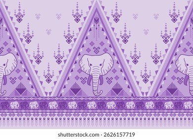 padrão de elefante popular em estilo asiático este gráfico de elefante está na moda na tailândia e sudeste asiático e este elefante e bebê elefante pode ser para a indústria têxtil e qualquer pacote