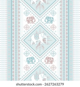 padrão de elefante popular em estilo asiático este gráfico de elefante está na moda na tailândia e sudeste asiático e este elefante e bebê elefante pode ser para a indústria têxtil e qualquer pacote 