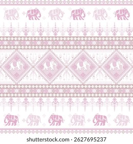 padrão de elefante popular em estilo asiático este gráfico de elefante está na moda na tailândia e sudeste asiático e este elefante e bebê elefante pode ser para a indústria têxtil e qualquer pacote