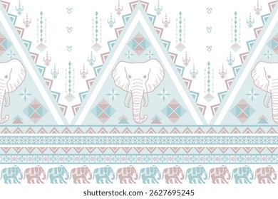 padrão de elefante popular em estilo asiático este gráfico de elefante está na moda na tailândia e sudeste asiático e este elefante e bebê elefante pode ser para a indústria têxtil e qualquer pacote