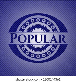 Popular emblem with jean high quality background
