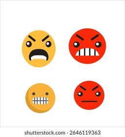 conjunto popular de arte vetorial emoji 