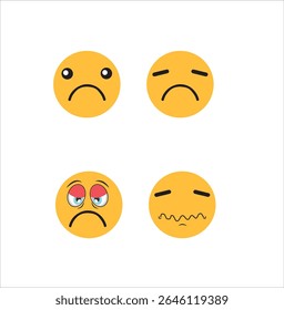conjunto popular de arte vetorial emoji 