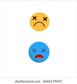 conjunto popular de arte vetorial emoji 