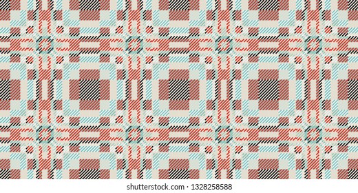 Popular fashion print design for fabric or other products in 2019. Scottish cell fabric. Tartan seamless pattern. Pattern in a cell.