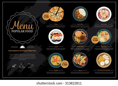 popular food menu