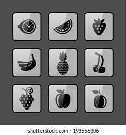 Popular fruit icons