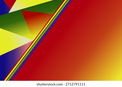 Fondo Abstractas geométrico Populares Tonos rojos, verdes, amarillos y azules.