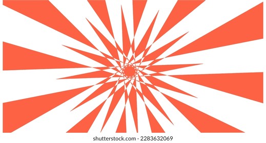 popular geometric retro orange starburst background