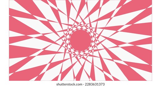 popular geometric retro red starburst background