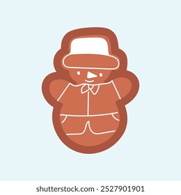 popular ginger bread on christmas day element design