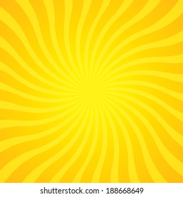 popular gold color twist rotate ray background vector