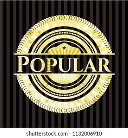 Popular gold emblem
