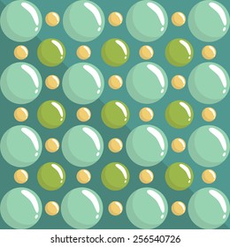 popular green bubble background vector