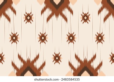 Popular Ikat Abstract Ethnic art. Seamless pattern in tribal, folk embroidery. Aztec geometric art ornament print.Design for carpet,wrapping, fabric, clothing