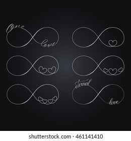 Popular Infinity Love Symbols Set For Tattoo