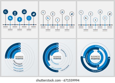 Popular Infographics Elements Sets.