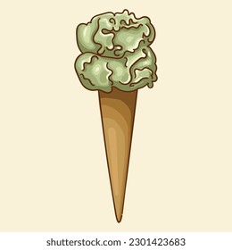 Popular Italian gelato ice cream