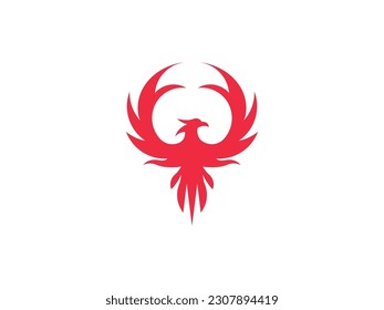 Popular Logogram for Phoenix, Template Logo and Editable