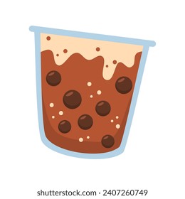 popular milk tea with tapioca