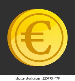 Diseño vectorial de las monedas de oro de minería popular. Monetización criptográfica aislada y signo editable de grandes ingresos.