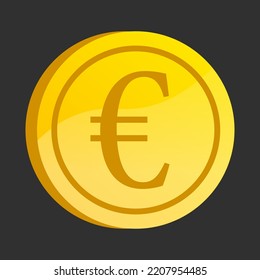 Diseño vectorial de las monedas de oro de minería popular. Monetización criptográfica aislada y signo editable de grandes ingresos.